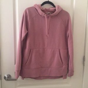 ATHLETA SIDE SLIT PINK HOODIE SIZE SM